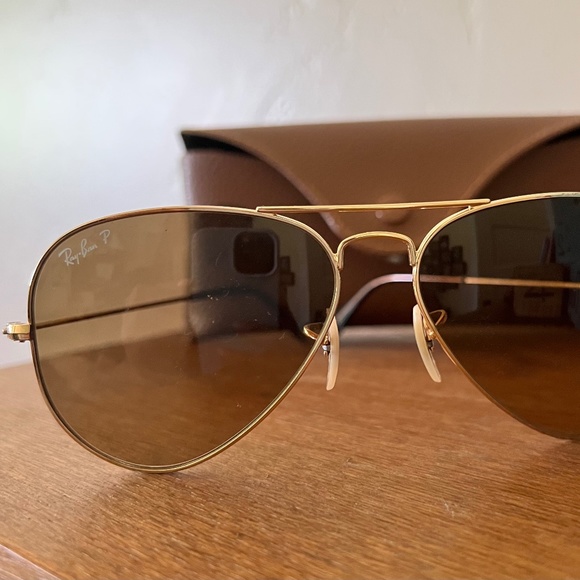 Polarized Ray Ban Aviator Sunglasses
